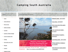 Tablet Screenshot of campingsouthaustralia.com